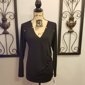 Ellen Tracy Long Sleeve Blouse NWT